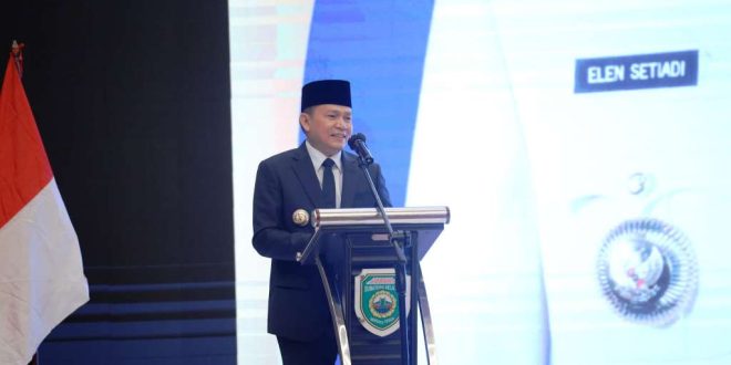 Penjabat (Pj.) Gubernur Provinsi Sumatera Selatan (Sumsel), Elen Setiadi, menghadiri Pembukaan Orientasi anggota DPRD Kabupaten dan Kota se Sumsel tahun 2024 di The Zuri Hotel Palembang, pada hari Selasa tanggal 3 September 2024. (foto : Humas DPRD Sumsel)