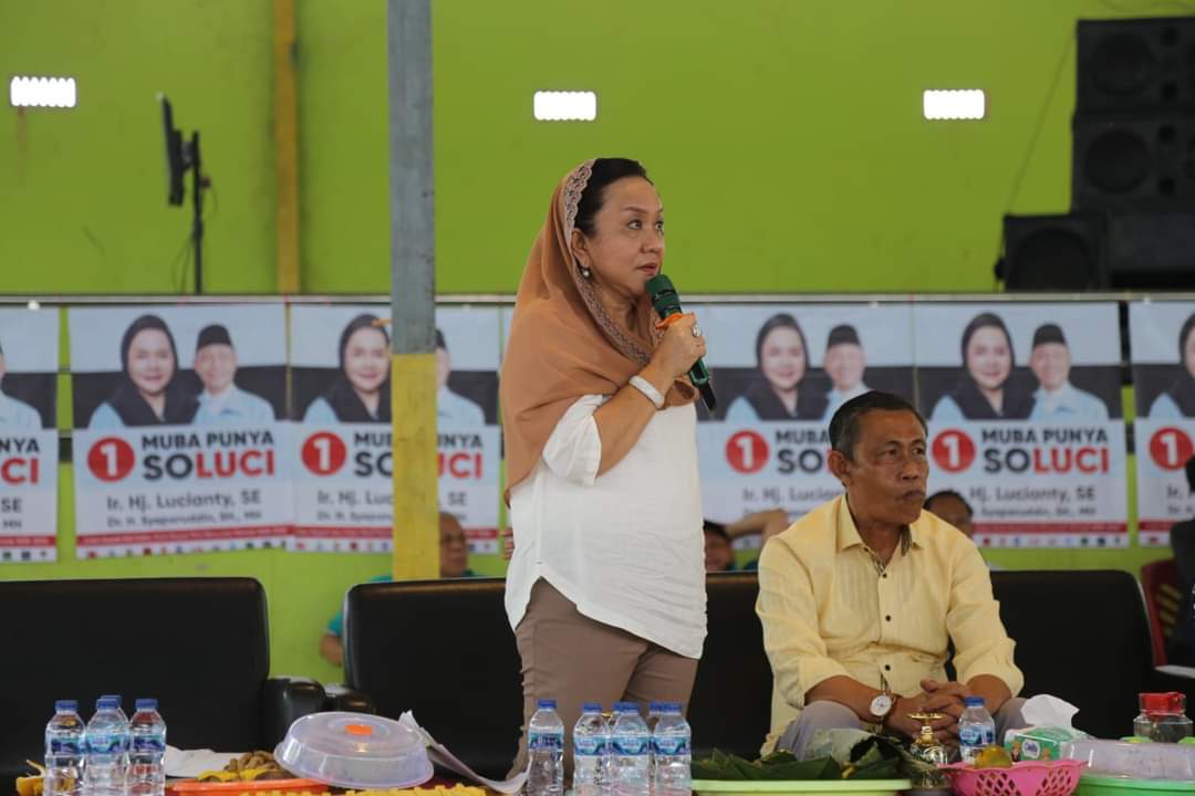 Hj. Lucianty, Calon Bupati Kabupaten Musi Banyuasin Nomor Urut 1. (BekisarMedia.id/Oyong)
