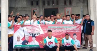 Pimpinan Cabang (Pimcab) Partai Kebangkitan Nusantara (PKN) Kabupaten Musi Banyuasin (Muba) menggelar konsolidasi di Desa Mandala Sari, Kecamatan Lalan. (Bekisar Media/Hairudin)