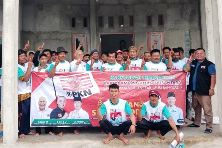 Pimpinan Cabang (Pimcab) Partai Kebangkitan Nusantara (PKN) Kabupaten Musi Banyuasin (Muba) menggelar konsolidasi di Desa Mandala Sari, Kecamatan Lalan. (Bekisar Media/Hairudin)
