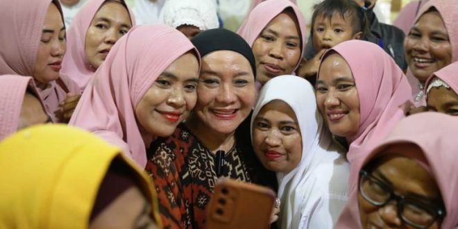 Calon Bupati Kabupaten Musi Banyuasin, Hj. Lucianty. (BekisarMedia.id/Hairudin)