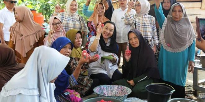 Hj. Lucianty, Calon Bupati Kabupaten Musi Banyuasin Periode 2024-2029 Nomor Urut 1. (Bekisar Media/Eka Sahputra)