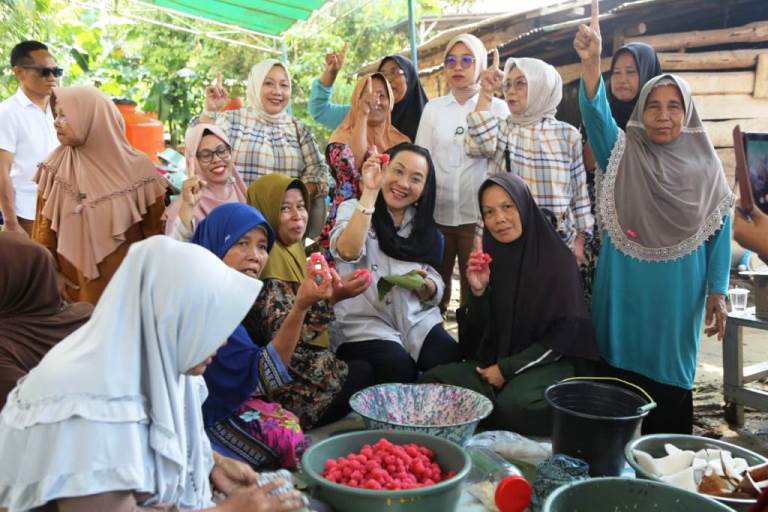 Hj. Lucianty, Calon Bupati Kabupaten Musi Banyuasin Periode 2024-2029 Nomor Urut 1. (Bekisar Media/Eka Sahputra)