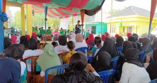 Calon Wakil Bupati (Cawabup) Kabupaten Musi Banyuasin (Muba) Nomor Urut 1, H. Syaparuddin, melakukan kampanye dialogis dengan masyarakat di Desa Teluk Kijing Dua, Kecamatan Lais, pada hari Selasa, tanggal 22 Oktober 2024. (BekisarMedia.id/Eka Sahputra)