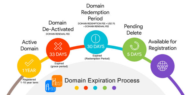 Domain Expiration Process. (foto : afeeshost.com)
