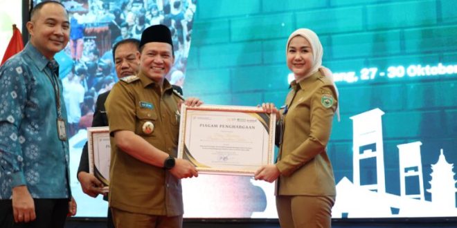 Penjabat (Pj.) Gubernur Provinsi Sumatera Selatan (Sumsel), Elen Setiadi, menghadiri Rapat Koordinasi Daerah (Rakorda) Sensus Pertanian 2023 Tahun 2024 Boleh Badan Pusat Statistik (BPS) Sumsel, di Hotel Harper Palembang, pada hari Senin, tanggal 28 Oktober 2024. (foto : Humas Pemprov Sumsel)