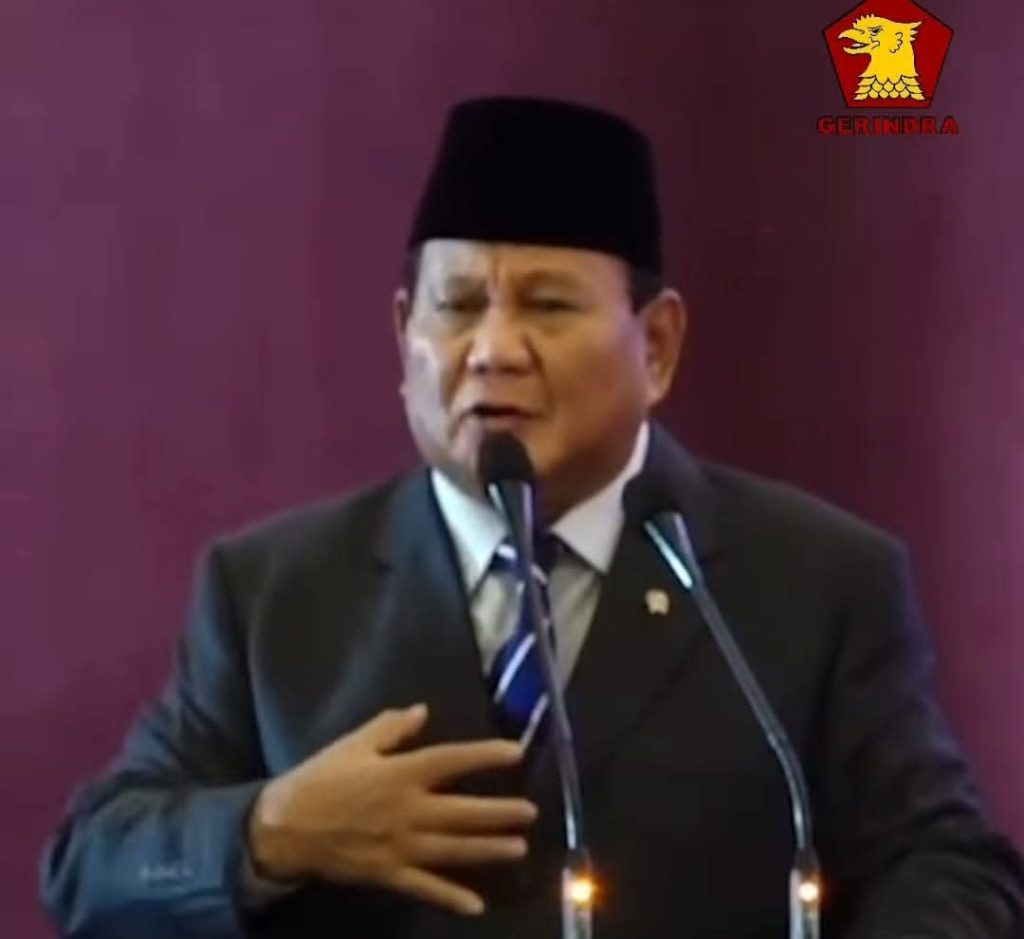 Tangkapan Layar : Presiden Republik Indonesia, Prabowo Subianto, menyampaikan pesan kepada semua pihak bahwa Pedagang Kaki Lima, Tukang Bakso, dan Ojol adalah Pekerjaan Mulia (Instagram @gerindra)