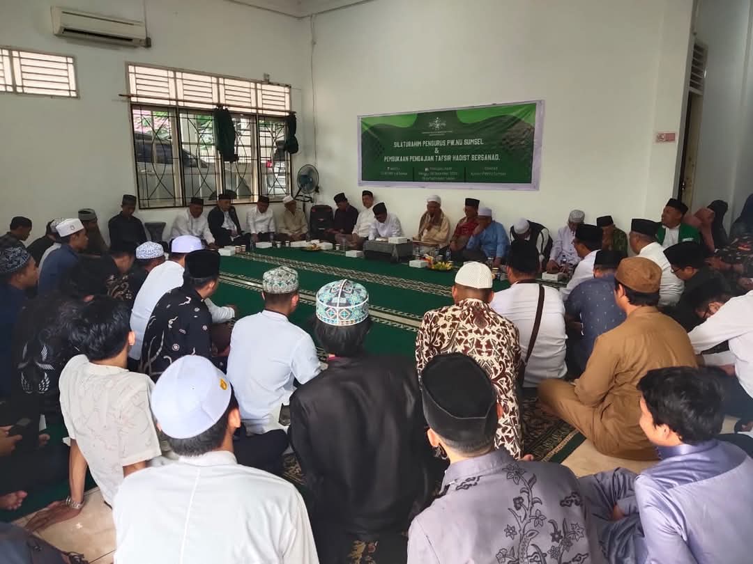 Suasana Rapat di Sekretariat Pengurus Wilayah Nahdlatul Ulama Provinsi Sumatera Selatan, hari Minggu, tanggal 8 Desember 2024. (BekisarMedia.id/Angga)