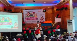 Anak-Anak yang berasal dari Taman Pendidikan Al Qur'an di berbagai daerah di Kota Palembang, mengikuti kegiatan Indonesia Mendongeng yang digelar oleh Rumah Zakat, pada tanggal 25 Desember 2024 di Aula RRI Palembang. (BekisarMedia.id/Tri Ricki)