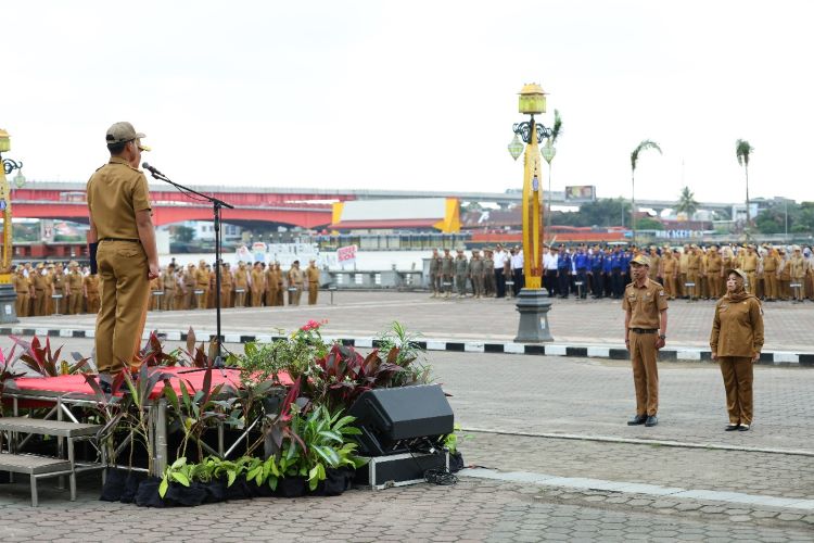 Apel perdana diawal tahun 2025 di lingkungan Pemerintah kota Palembang.