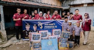 Imigrasi Palembang ketika Kunjungi Panti Asuhan dan Bagikan Makanan Bergizi Gratis.