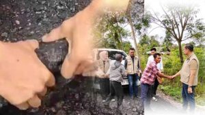 Komisi III DPRD Kabupaten Ogan Ilir melakukan inspeksi langsung terhadap proyek jalan aspal yang baru selesai dibangun di Dusun III, 17 Januari 2025. (risti)