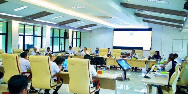 Suasana Penilaian Evaluasi Kinerja Penjabat Kepala Daerah Triwulan III Bulan Desember tahun 2024 dan Januari tahun 2025&nbsp;di Kantor Inspektorat Jenderal (Itjen) Kementerian Dalam Negeri (Kemendagri) Republik Indonesia, Jakarta Pusat, pada hari Rabu, tanggal 22 Januari 2025. (foto : bekisarmedia.id/dinkominfo Muba)