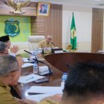 Pemerintah Kabupaten (Pemkab) Musi Banyuasin (Muba) melalui Bagian Kesejahteraan Rakyat (Kesra) Sekretariat Daerah (Setda), menggelar Rapat Persiapan Pelaksanaan Seleksi Tilawatil Qur'an dan Hadits (STQH) ke 28 tingkat Kabupaten tahun 2025 dan Peringatan Isra Mi'raj Nabi Muhammad SAW 1445 H, di Ruang Rapat Serasan Sekate Setda Kabupaten Muba, pada hari Senin, tanggal 20 Januari 2025. (BekisarMedia.id/Angga Putra)