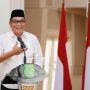 Bupati Kabupaten Muba Terpilih, M. Toha, memberikan kata sambutan pada acara pertemuan dengan staf Pemerintah Kabupaten Muba, Guest House Griya Bumi Serasan Sekate, pada hari Jum'at, tanggal 31 Januari 2025. (BEKISARMEDIA/APRIZAL)