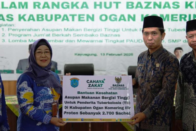 Badan Amil Zakat Nasional (BAZNAS) Kabupaten Ogan Komering Ilir (OKI) menggelar acara Tasyakuran dalam rangka memperingati Hari Ulang Tahun (HUT) BAZNAS yang ke 24 tahun di Ruang Rapat Bende Seguguk II, hari Kamis, tanggal 13 Februari 2025. (BEKISARMEDIA/OYONG HAIRUDIN)