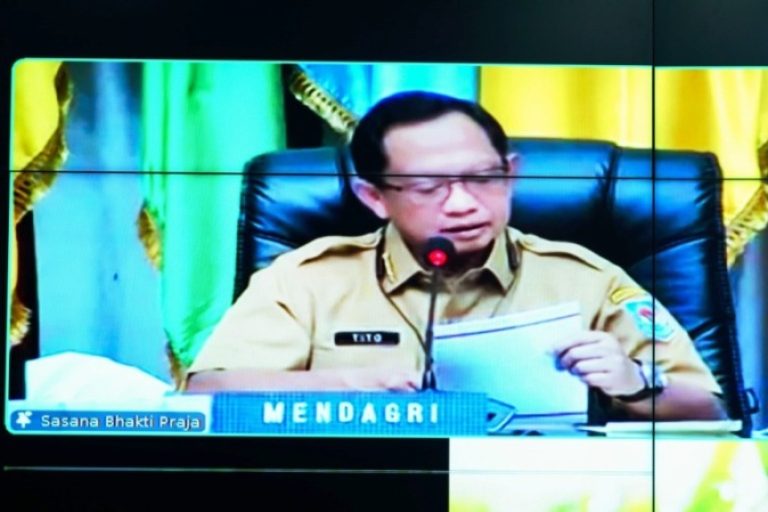 Menteri Dalam Negeri (Mendagri) Republik Indonesia, Tito Karnavian menghadiri Rapat Koordinasi (Rakor) Penanganan Inflasi di Daerah Tahun 2025, hari Senin, tanggal 10 Maret 2025. (BEKISARMEDIA/SIKUMBANG)
