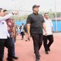 Ketua Dewan Perwakilan Rakyat Daerah (DPRD) Provinsi Sumatera Selatan (Sumsel), Andie Dinialdie, mendampingi Menteri Pemuda dan Olahraga (Menpora) Republik Indonesia, Dito Ariotedjo, melakukan peninjauan fasilitas olahraga di Jakabaring Sport City, Palembang, pada hari Rabu pagi, tanggal 12 Februari 2025. (BEKISARMEDIA/SIKUMBANG)