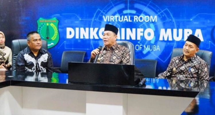 Bupati Kabupaten Musi Banyuasin, M. Toha, dan Wakil Bupati Kabupaten Musi Banyuasin, Rohman. (BEKISARMEDIA/APRIZAL)