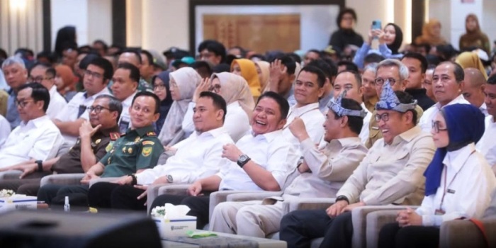 Ketua Dewan Perwakilan Rakyat Daerah (DPRD) Provinsi Sumatera Selatan (Sumsel), Andie Dinialdie, menghadiri langsung Rapat Koordinasi (Rakor) Luas Tambah Tanam dan Penyerapan Gabah, sekaligus Sosialisasi Instruksi Presiden (Inpres) Nomor 3 Tahun 2025 Tentang Pendayagunaan Penyuluh Pertanian. (BEKISARMEDIA.ID/SIKUMBANG)