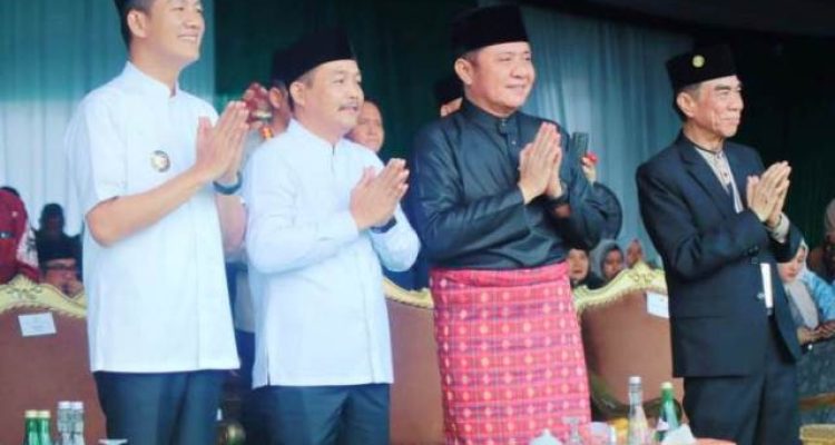 Wakil Bupati (Wabup) Kabupaten Musi Banyuasin (Muba), Rohman, menghadiri acara pembukaan Seleksi Tilawatil Qur'an dan Hadist (STQH) ke XXVIII tingkat Provinsi Sumatera Selatan (Sumsel) tahun 2025. (BEKISARMEDIA.ID/DISKOMINFO MUBA)