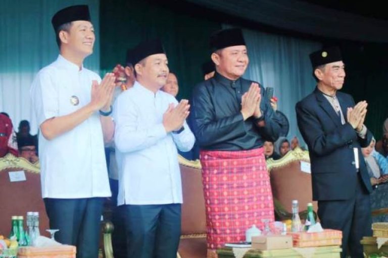 Wakil Bupati (Wabup) Kabupaten Musi Banyuasin (Muba), Rohman, menghadiri acara pembukaan Seleksi Tilawatil Qur'an dan Hadist (STQH) ke XXVIII tingkat Provinsi Sumatera Selatan (Sumsel) tahun 2025. (BEKISARMEDIA.ID/DISKOMINFO MUBA)
