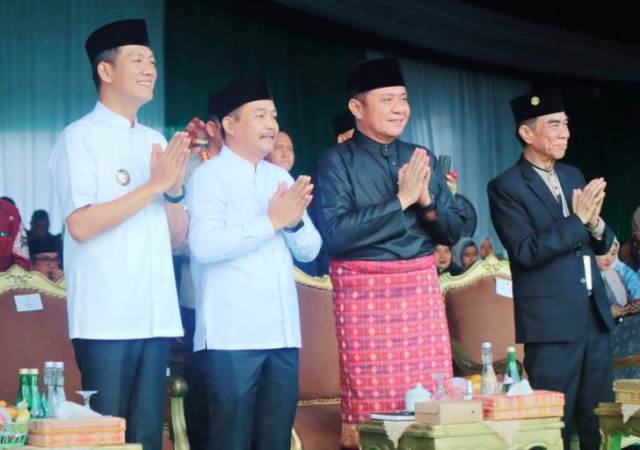 Wakil Bupati (Wabup) Kabupaten Musi Banyuasin (Muba), Rohman, menghadiri acara pembukaan Seleksi Tilawatil Qur'an dan Hadist (STQH) ke XXVIII tingkat Provinsi Sumatera Selatan (Sumsel) tahun 2025. (BEKISARMEDIA.ID/DISKOMINFO MUBA)