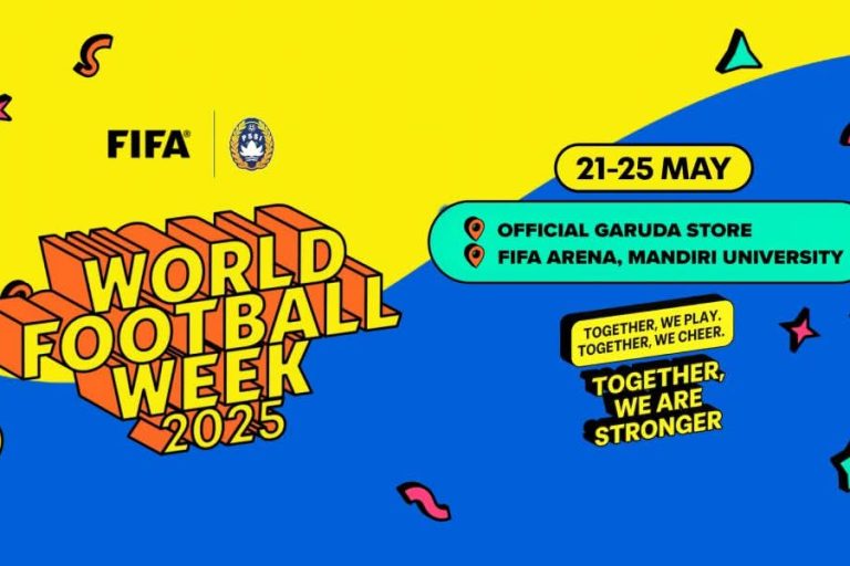 PSSI melalui PT Garuda Sepakbola Indonesia (GSI) ikut ambil bagian dalam perayaan perdana FIFA World Football Week 2025 yang digelar pada 21–25 Mei di dua lokasi utama, yakni Official Garuda Store Kompleks Stadion Utama Gelora Bung Karno (SUGBK) dan FIFA Arena Mandiri University, Jakarta. (BEKISARMEDIA.ID/SIKUMBANG)