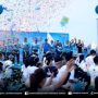 Ribuan warga memadati kawasan Benteng Kuto Besak (BKB) Palembang, pada hari Minggu pagi, tanggal 25 Mei 2025, untuk mengikuti PLN Mobile Color Run 2025. (BEKISARMEDIA.ID/SIKUMBANG)