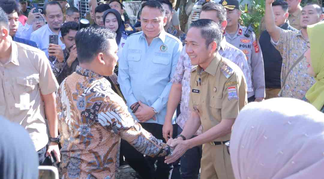 Ketua Dewan Perwakilan Rakyat Daerah (DPRD) Provinsi Sumatera Selatan (Sumsel), Andie Dinialdie, turut hadir mendampingi Kunjungan Kerja (Kunker) Menteri Kependudukan dan Pembangunan Manusia/Kepala BKKBN Republik Indonesia, Dr. Wihaji, ke Sumsel. (BEKISARMEDIA.ID/SIKUMBANG)