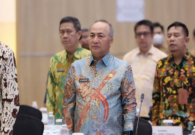 Sekretaris Daerah Kabupaten Musi Banyuasin, Dr. H. Apriyadi Mahmud, menghadiri Rapat Kerja Nasional Tahun 2025. (BEKISARMEDIA.ID/APRIZAL)