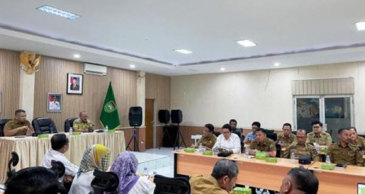 Rapat koordinasi antara Pemerintah Kabupaten Musi Banyuasin dengan Dinas Kehutanan Provinsi Sumatera Selatan, hari Selasa, tanggal 3 Juni 2025. (BEKISARMEDIA.ID/SIKUMBANG)