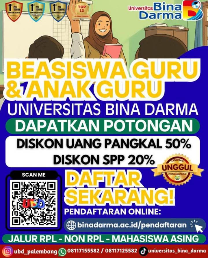 Penerimaan Mahassiwa Baru Universitas Bina Darma
