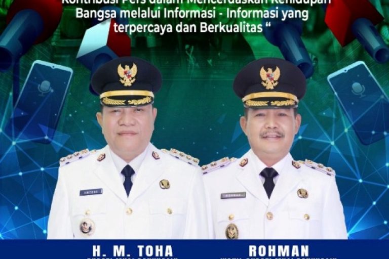 Bupati Muba, M. Toha, bersama Wakil Bupati, Rohman, menegaskan bahwa masyarakat harus menjadi bagian dari solusi melawan hoaks, bukan justru menjadi penyebarnya. (BEKISARMEDIA.ID/SIKUMBANG)
