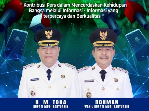 Bupati Muba, M. Toha, bersama Wakil Bupati, Rohman, menegaskan bahwa masyarakat harus menjadi bagian dari solusi melawan hoaks, bukan justru menjadi penyebarnya. (BEKISARMEDIA.ID/SIKUMBANG)