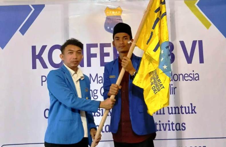 Muhammad Nur Tanjali ditetapkan sebagai Ketua PC PMII OKI periode 2025–2026 pada Konferensi Cabang (Konfercab) VI, pada hari Rabu, tanggal 30 Juli 2025. (BEKISARMEDIA.ID/SIKUMBANG)