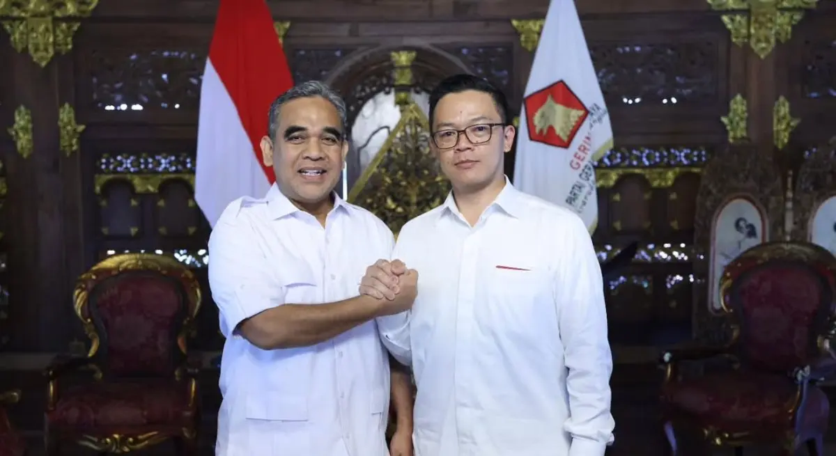 Ahmad Muzani bersama Sekretaris Jenderal Partai Gerindra yang baru, Sugiono. (foto : instagram.com/ahmadmuzani2)