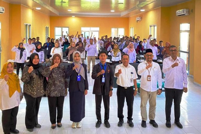 Suasana Sosialisasi Peningkatan Perlindungan dan Kompetensi Calon Pekerja Migran Indonesia Tahun 2025 di Aula Balai Latihan Kerja (BLK) Sekayu, pada hari Rabu, tanggal 27 Agustus 2025. (BEKISARMEDIA.ID/SIKUMBANG)