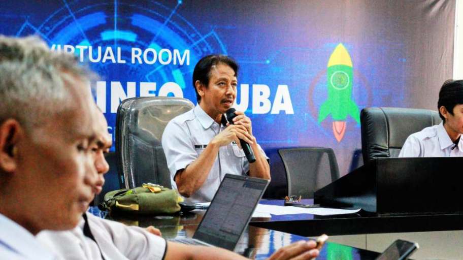 Rapat online tentang percepatan transformasi digital pada sektor kesehatan di lingkungan Pemkab Muba, hari Selasa, 6 Agustus 2025. (BEKISARMEDIA.ID/SIKUMBANG)