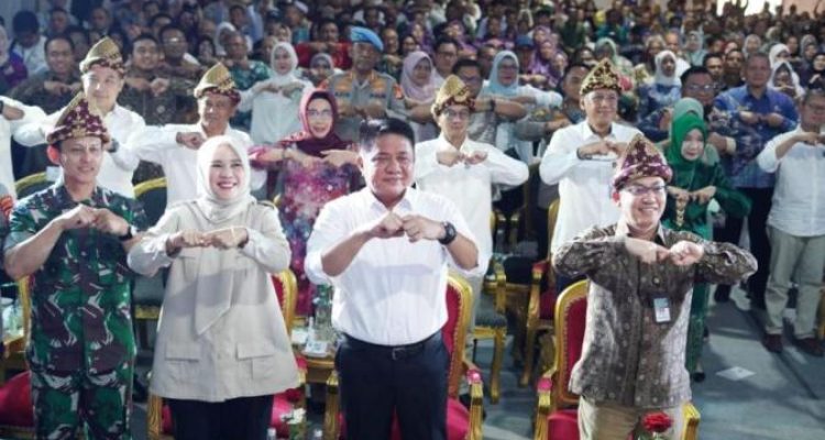Gubernur Sumatera Selatan, Herman Deru, menghadiri acara Gebyar Perbenihan Tanaman Pangan Nasional X di Jakabaring Sport City (JSC) Palembang, hari Sabtu, tanggal 13 September 2025. (BEKISARMEDIA.ID/SIKUMBANG)