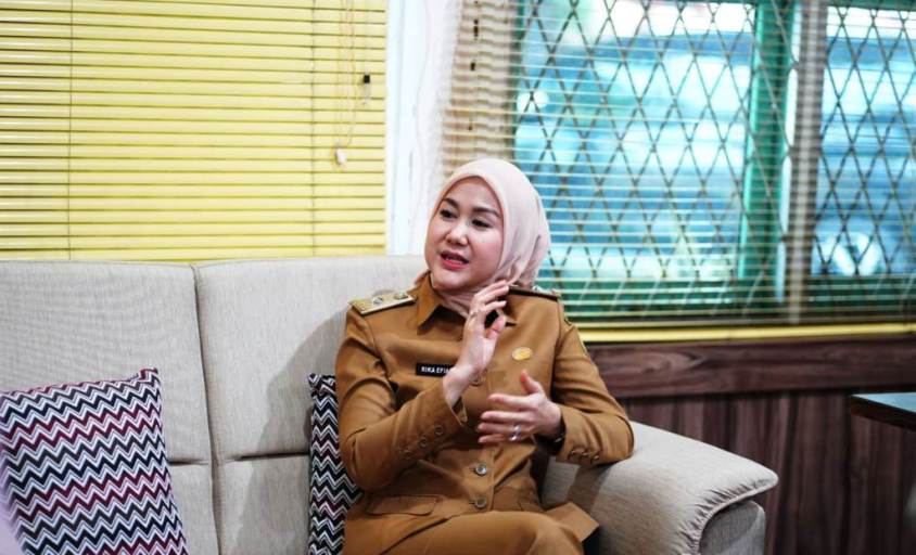 Kepala Dinas Komunikasi dan Informatika Provinsi Sumatera Selatan, Rika Efianti. (foto : BekisarMedia.id/Hairudin)