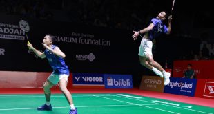 Pasangan ganda putra Indonesia, Fajar Alfian dan Muhammad Shohibul Fikri, memastikan langkah ke babak perempat final Daihatsu Indonesia Masters tahun 2026, setelah menundukkan rekan senegaranya, yakni Leo Rolly Carnando dan Bagas Maulana. (foto : pbsi.id)