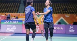 Ganda putri Indonesia, Febriana Dwipuji Kusuma dan Meilysa Trias Puspitasari, di Thailand Master 2026. (foto : pbsi.id)