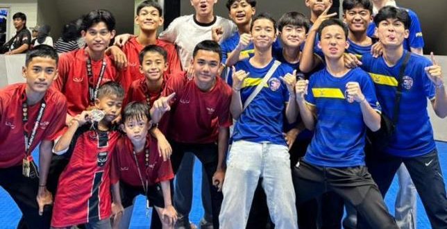 atlet-atlet Global Taekwondo Academy (GTA) Palembang pada ajang Kejuaraan Prabu Challenge 9 yang berlangsung pada 15–18 Januari 2026 di Tangerang, Banten. (BEKISARMEDIA.ID/ANGGA)
