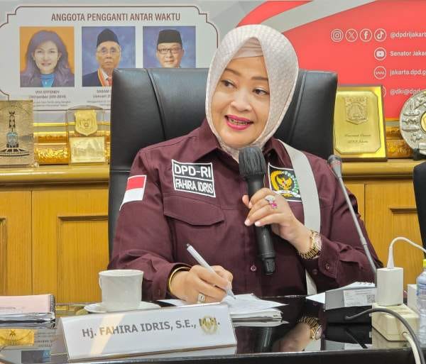 Anggota Dewan Perwakilan Daerah (DPD) Republik Indonesia (RI) Daerah Pemilihan (Dapil) DKI Jakarta, Fahira Idris. (BEKISARMEDIA.ID/EEN)