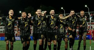 Pemain Malut United FC melakukan selebrasi usai menciptakan gol saat bertemu Persijap Jepara, Jum'at, 13 Februari 2026. (foto : Instagram Malut United FC)