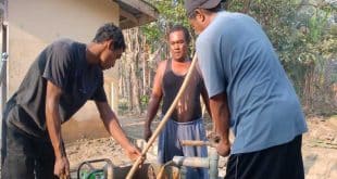 Pembangunan Sumur Bor untuk warga di Provinsi Aceh, dari Pemerintah Kabupaten Musi Banyuasin. (foto : Diskominfo Muba)