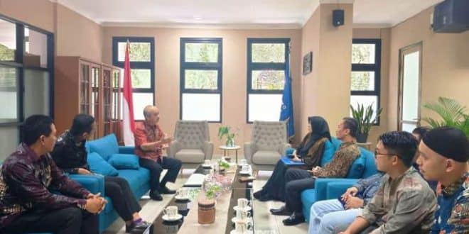 Perwakilan Pemerintah Kabupaten Musi Banyuasin melakukan kunjungan kerja resmi ke Politeknik STIA LAN Bandung pada hari Kamis, tanggal 12 Februari 2026. (foto : Diskominfo Muba)