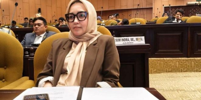 Hj. Eva Susanti, Anggota Dewan Perwakilan Daerah Republik Indonesia Periode 2024-2029 dari Daerah Pemilihan Provinsi Sumatra Selatan.