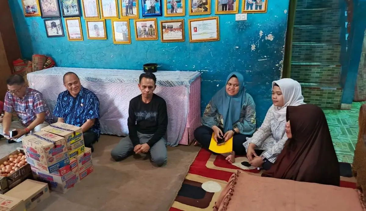 AKBP Rifka Fathoni Dit Intelkam Polda Sumsel santunan panti asuhan Hari Bhayangkara 80.